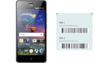Cómo ver el código IMEI en ZFive L LTE