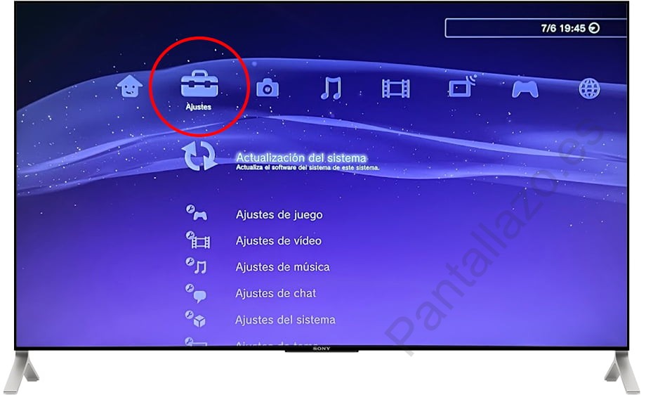Ajustes Ps3