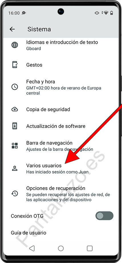 Varios usuarios Android