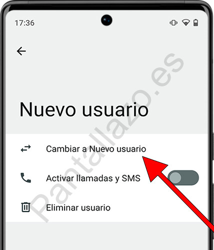 Cambiar de usuario Android