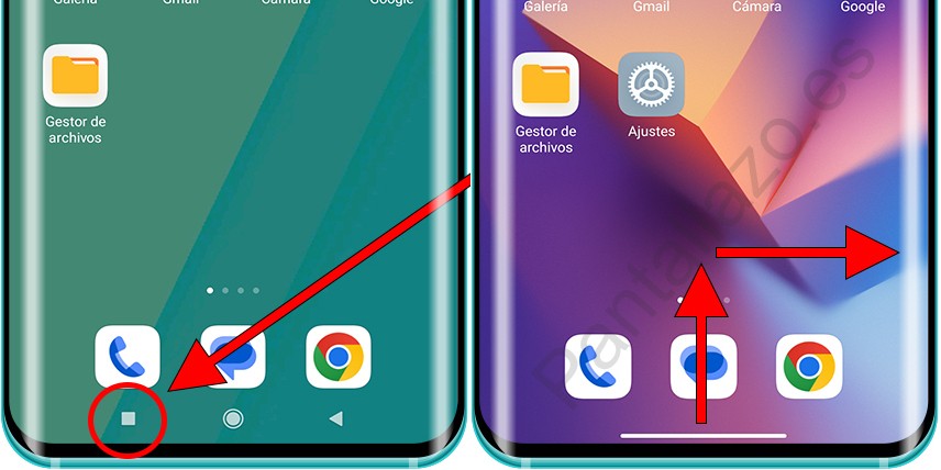 Abrir aplicaciones recientes en Xiaomi