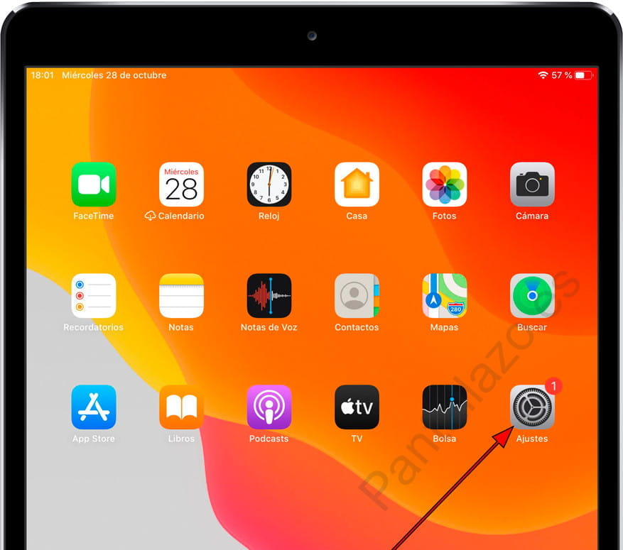 Icono ajustes iPad