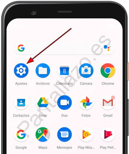 Icono ajustes Android