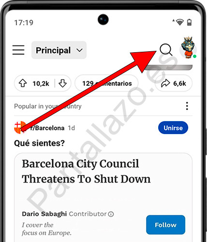Buscar en Reddit