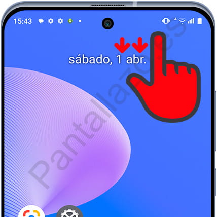 Abrir panel de accesos directos Android