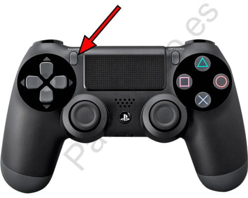 Botón compartir mando PS4