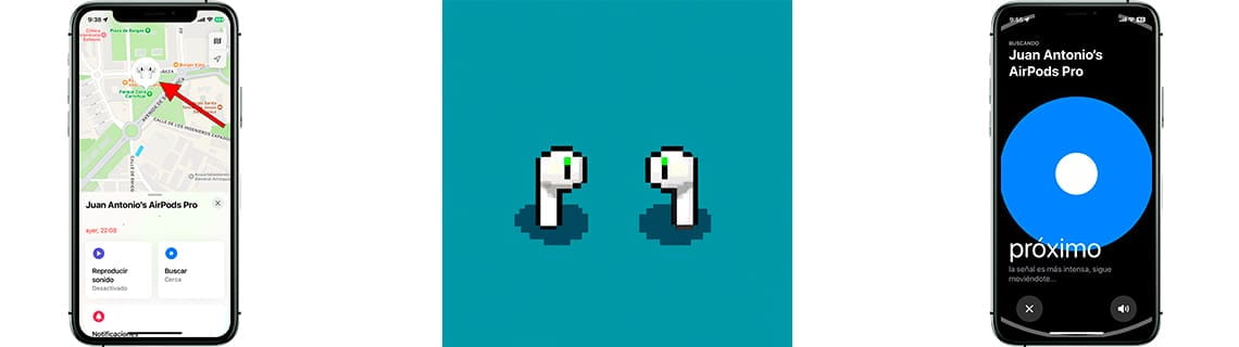 Encontrar unos AirPods perdidos