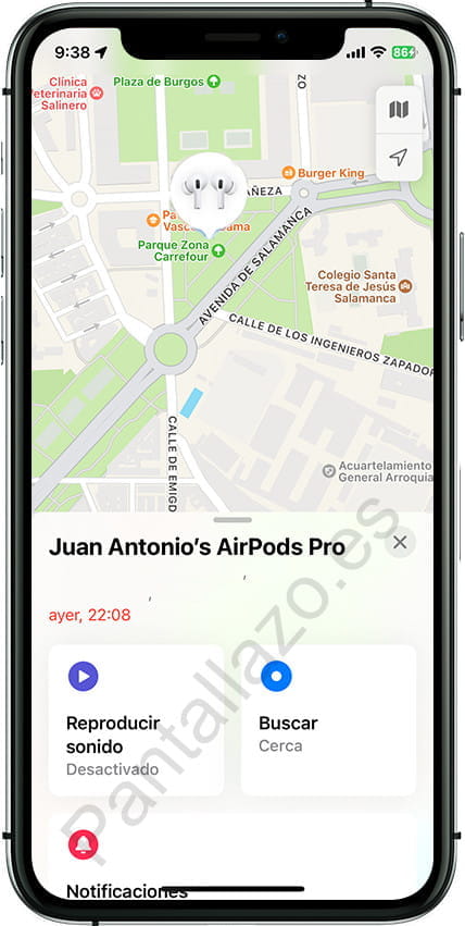 Mapa iCloud