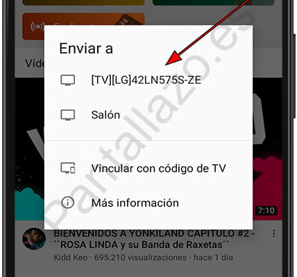 Dispositivos conectados a la misma red Wi-Fi