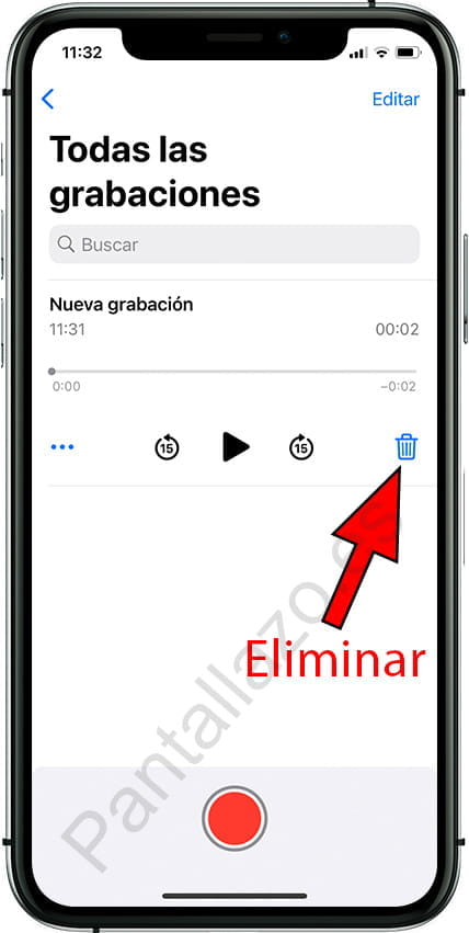 Todas las grabaciones iPhone