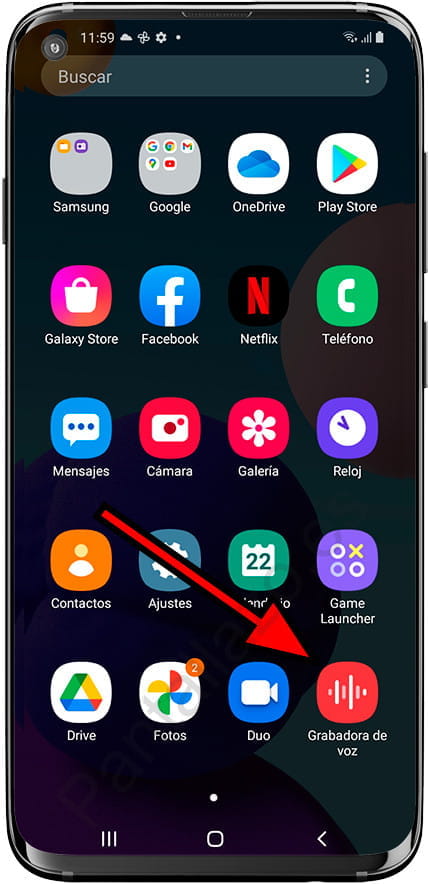 Grabadora de voz Samsung