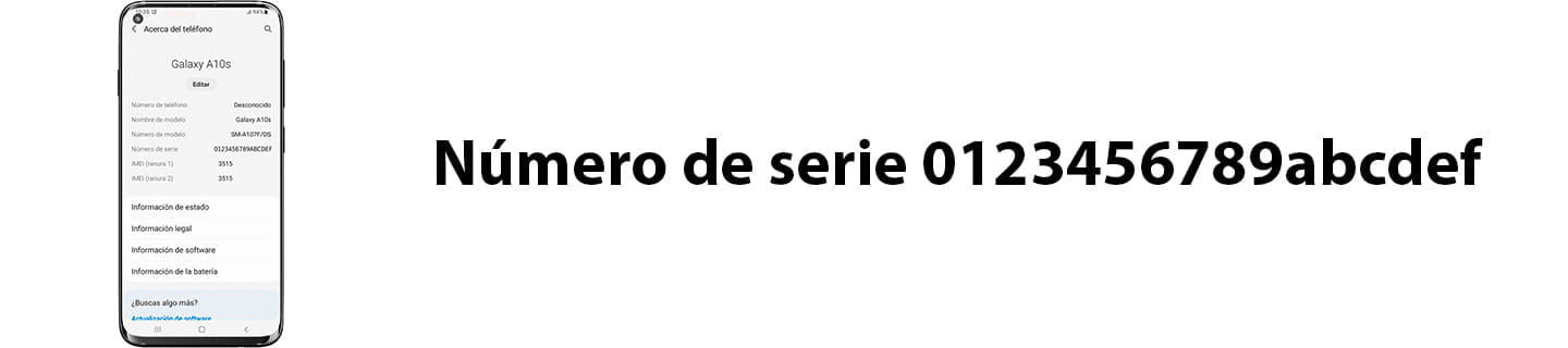 Mi número de serie es 0123456789abcdef