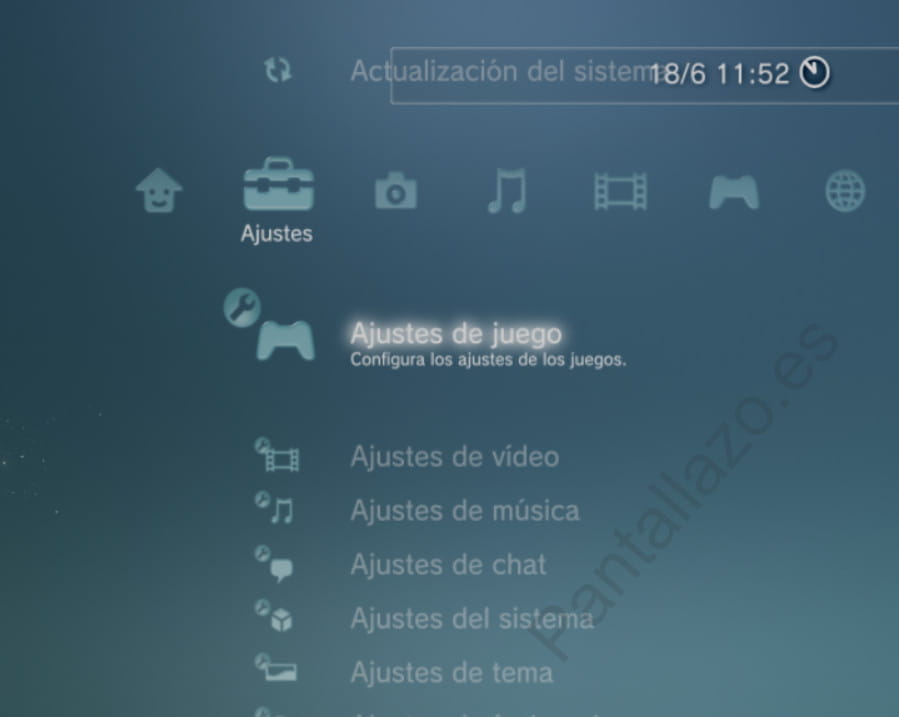 Ajustes de PlayStation 3