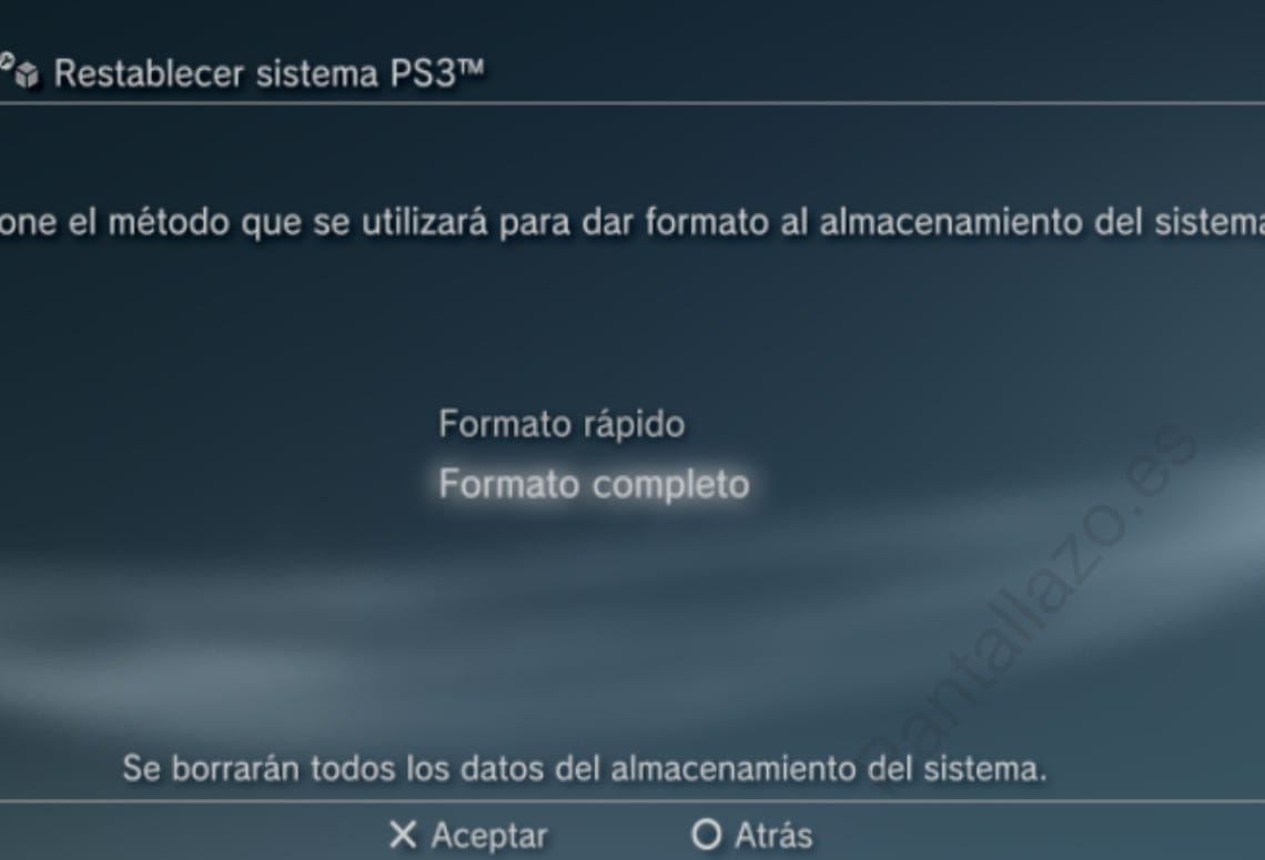 Formato completo PS3