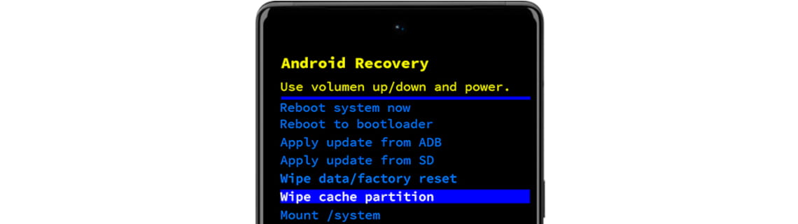 ¿Qué significa Wipe Cache Partition?