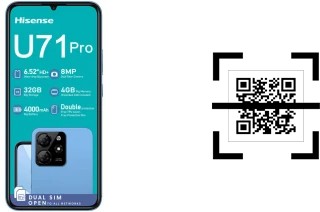 ¿Cómo leer códigos QR en un HiSense U71 Pro?