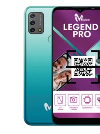 ¿Cómo leer códigos QR en un Mobicel Legend Pro?