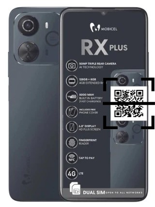 ¿Cómo leer códigos QR en un Mobicel RX Plus?