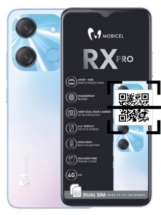 ¿Cómo leer códigos QR en un Mobicel RX Pro?