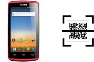 ¿Cómo leer códigos QR en un Philips W7555?