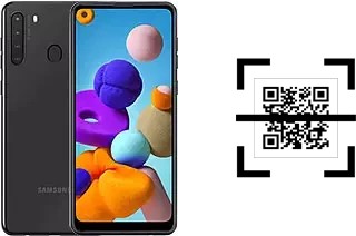 ¿Cómo leer códigos QR en un Samsung Galaxy A21?