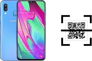 ¿Cómo leer códigos QR en un Samsung Galaxy A40?