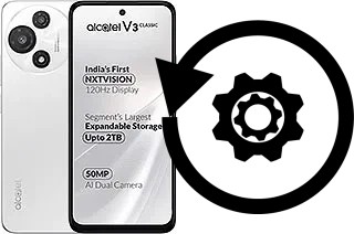 Cómo hacer reset o resetear un alcatel V3 Classic
