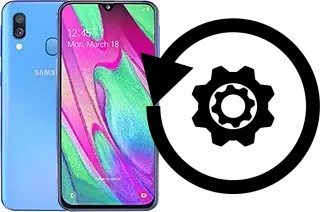 Cómo hacer reset o resetear un Samsung Galaxy A40