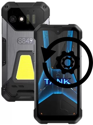 Cómo hacer reset o resetear un Unihertz 8849 Tank Mini 1