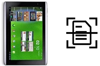 Escanear documento en un Acer Iconia Tab A500