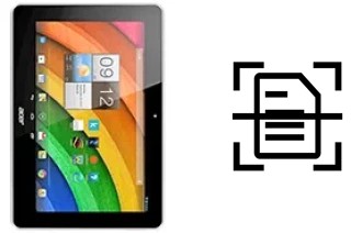 Escanear documento en un Acer Iconia Tab A3