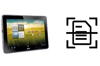 Escanear documento en un Acer Iconia Tab A701