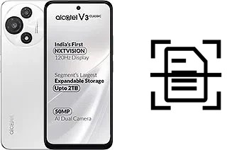 Escanear documento en un alcatel V3 Classic