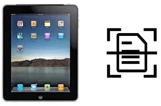 Escanear documento en un Apple iPad Wi-Fi