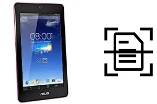 Escanear documento en un Asus Memo Pad HD7 8 GB