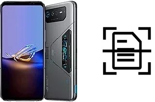 Escanear documento en un Asus ROG Phone 6D Ultimate