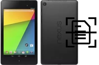 Escanear documento en un Asus Google Nexus 7 (2013)