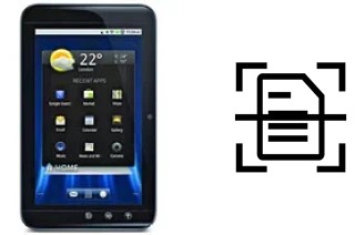 Escanear documento en un Dell Streak 7 Wi-Fi