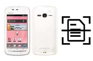 Escanear documento en un DoCoMo Arrows Me F-11D