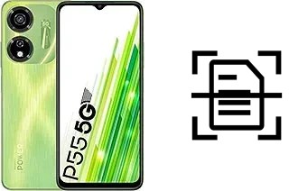 Escanear documento en un itel Power 55