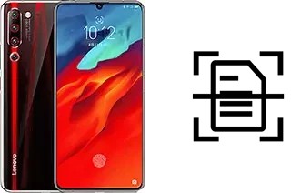 Escanear documento en un Lenovo Z6 Pro