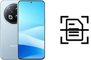 Escanear documento en un Meizu Note 22 Pro