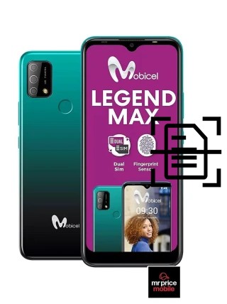 Escanear documento en un Mobicel Legend Max