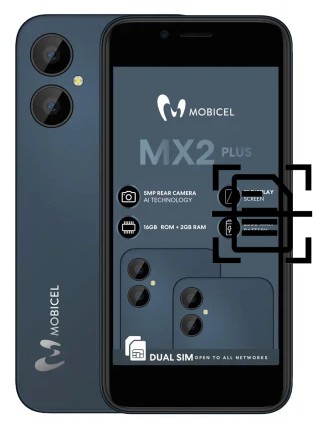 Escanear documento en un Mobicel MX2 Plus