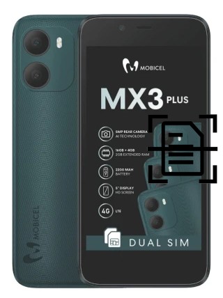 Escanear documento en un Mobicel MX3 Plus