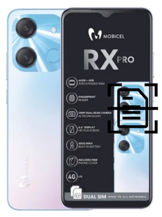 Escanear documento en un Mobicel RX Pro