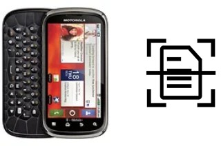 Escanear documento en un Motorola Cliq 2
