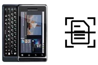 Escanear documento en un Motorola MILESTONE 2