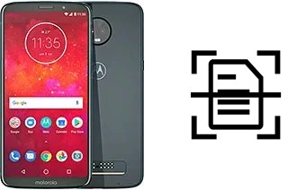 Escanear documento en un Motorola Moto Z3 Play