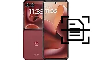 Escanear documento en un Motorola Razr Ultra 2025